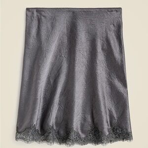 NWT J. Crew Gwen Lace Trip Slip Skirt Skirt